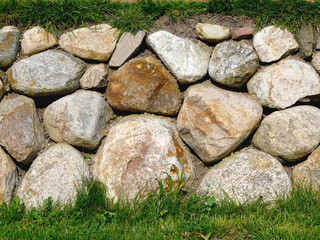 Frisian stone wall on the Island of Sylt