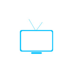 Tv icon flat.