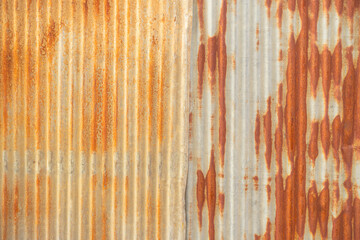Old rusted zinc surface texture Gray galvanized iron wall texture, Zinc with rust pattern background Close up to pattern texture vertical zinc sheet Zinc vintage view, Wall aluminum silver stainless.