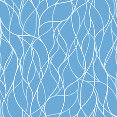 A seamless pattern of lines. A seamless abstract pattern of hand-drawn