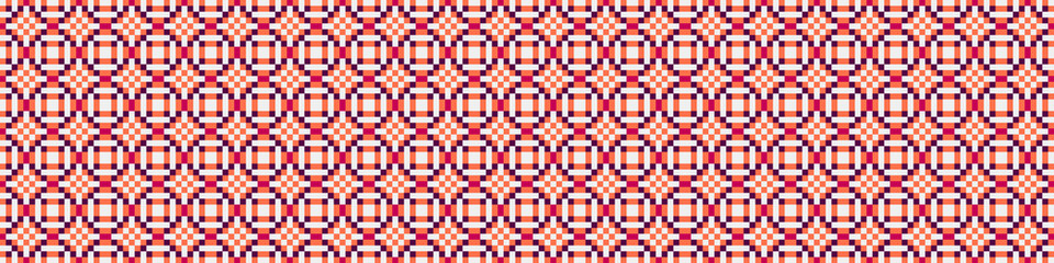 Fototapeta premium Abstract Cross Pattern Dots Logo generative computational art illustration