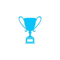 Trophy championship cup icon flat