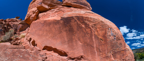 Petroglyphs, Fremont Culture, Dinosaur National Monument, Utah, Usa, America