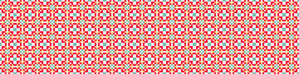 Abstract Cross Pattern Dots Logo generative computational art illustration