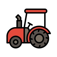 Tractor icon, Thanksgiving related vector