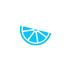 Lemon, lime - food icon flat