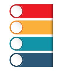 Obraz premium banner number options template. Can be used for work flow layout, diagram, business step options, banner. Vector design EPS10.