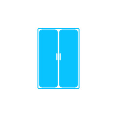Wardrobe or Cupboard icon flat
