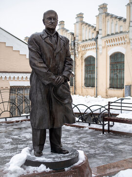 KIEV, UKRAINE-DECEMBER 28, 2018: Monument To Igor Sikorsky By M. Oleinik