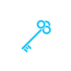 Key icon flat