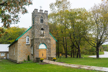 Fototapeta na wymiar St. Gabriel Lalemant Church in Birch Island, Ontario