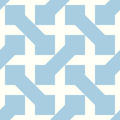 Iranian ornament. Arabic mosaic background. Manji wallpaper. Ethnical folk image. Sayagata motif. Ancient arabesque tiles. Digital paper, web design, textile print, backdrop. Seamless vector art work.