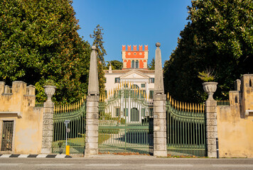 View on a Venetian villa at the city of Garda, Veneto - Italy