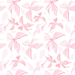 Fototapeta na wymiar Digital download of clean and romantic seamless pattern in pink and rose color
