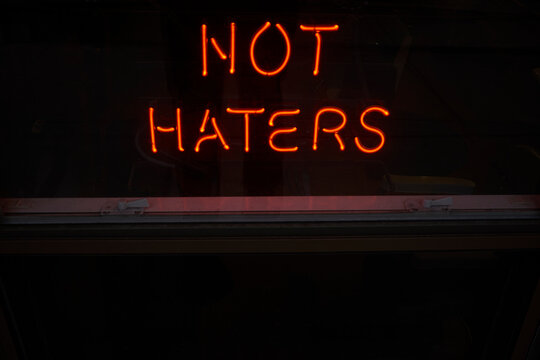 Not Haters Neon Display