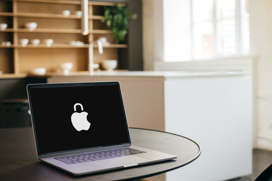 Apple laptop with Privacy logo. Privacy is a fundamental human right. At Apple, it's also one of our core values. Internet security