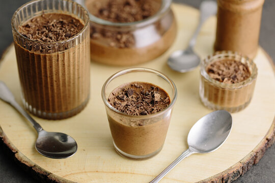 Dessert of Diabetic Chocolate Mousse