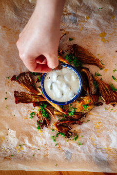Roasted oyster mushrooms