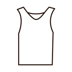 sleeveless shirt sportswear clothes line icon