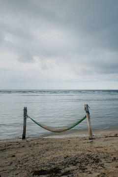 Hammock Hanging At Seashore