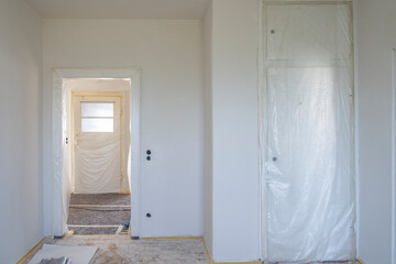 Freshly painted room