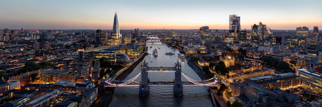 The London Skyline and Tower Bridge