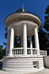 Classical gazebo in the park, Moldova