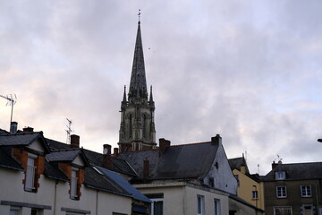 The church of Plessé in the west of France.