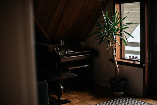Cozy interior of country house