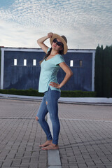 woman with accessories