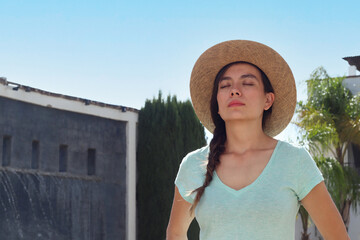 woman with accessories