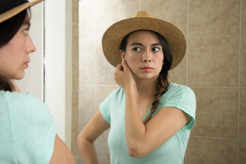 woman with accessories