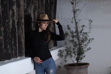 woman with accessories