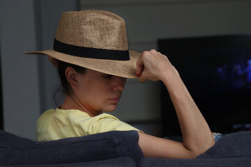 woman with accessories