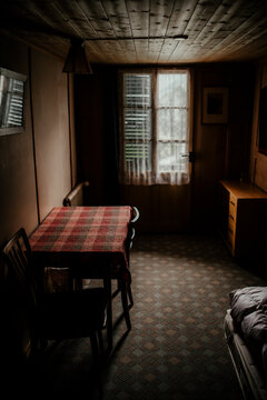 Ordinary room in old wood house