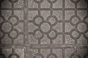 Bilbao Tile, paviment design, an icon of Bilbao, Basque Country, Spain.