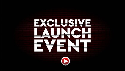 Exclusive launch event background template.