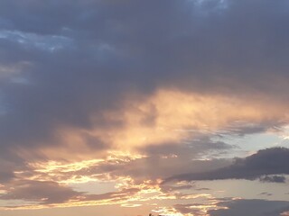 sunset in the sky