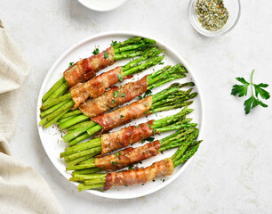 Bacon wrapped asparagus