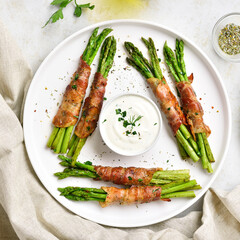Bacon wrapped asparagus