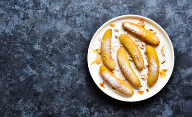 Deep fried bananas