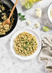 Roasted cauliflower rice