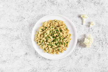 Roasted cauliflower rice