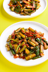Korean style cucumber kimchi