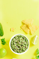 Guacamole dip in bowl