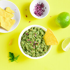 Guacamole dip in bowl