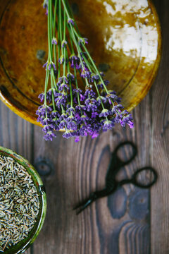 Fresh and dried lavender