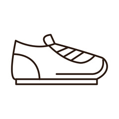 sport shoe accessory line icon white background
