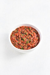 Tomato salsa in bowl