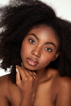 Stunning Girl with Afro Beauty